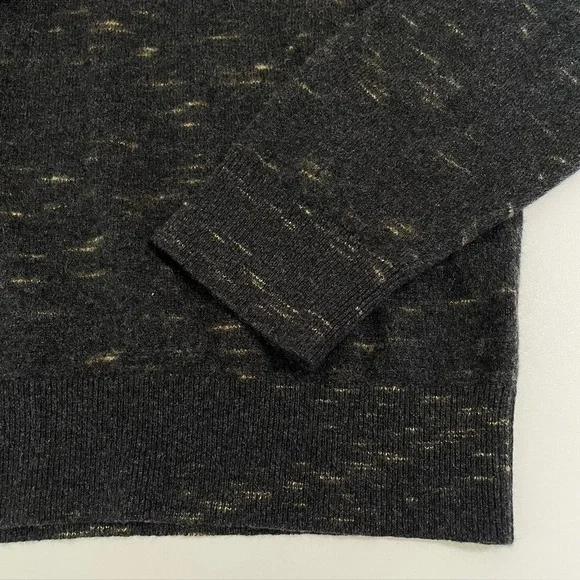 Club Monaco Cashmere Sweater Pullover Hoodie Charcoal Medium - Picture 9 of 13